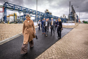 Koningin Máxima op werkbezoek. focus: verduurzaming grondstoffen en processen