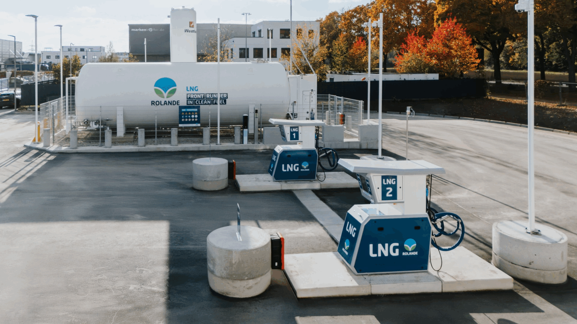 Cools Rolande Rolande opent 9e bio-LNG-tankstation voor vrachtwagens in Duitsland