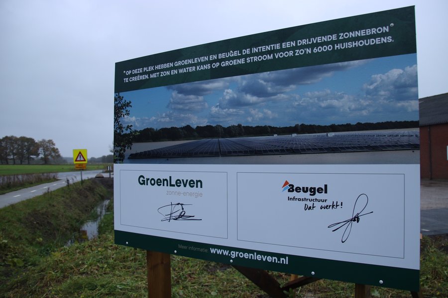 drijvende zonnebron