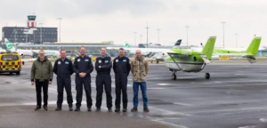 Rotterdam The Hague Airport verwelkomt laboratoriumvliegtuig van TU Delft